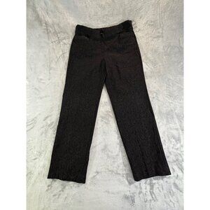 Studio Works Pants Women 10P black grey petit dress pants swirls of an all over